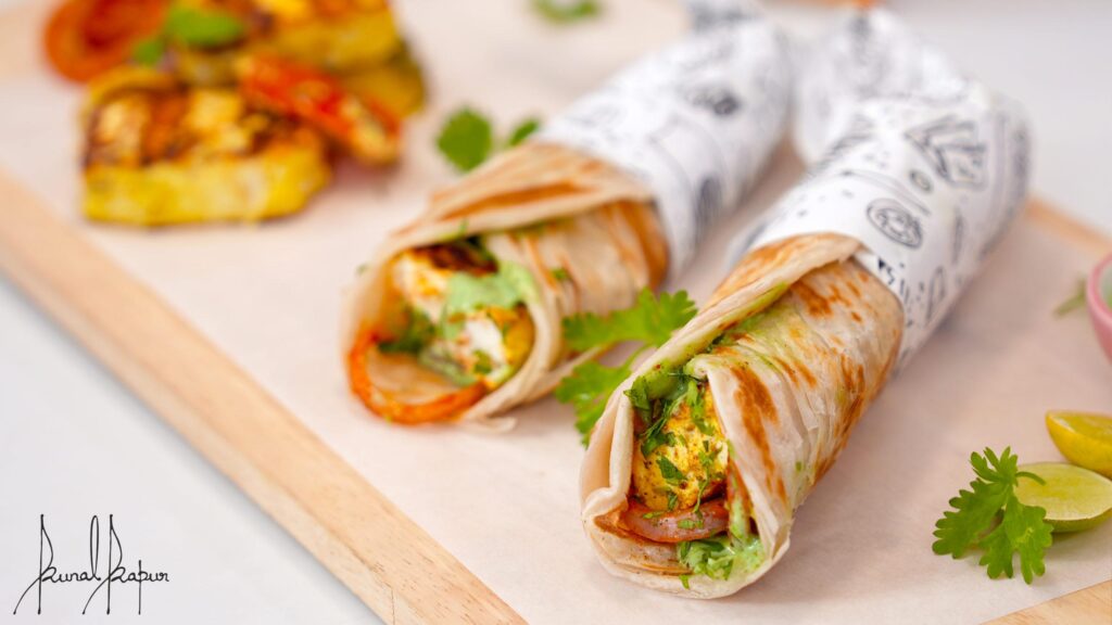 Paneer Tikka Paratha Roll