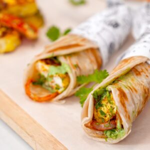 Paneer Tikka Paratha Roll