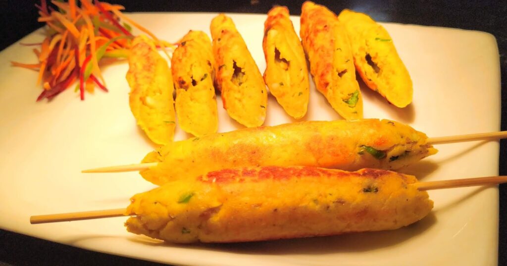 Paneer Cheese Seekh Kabab