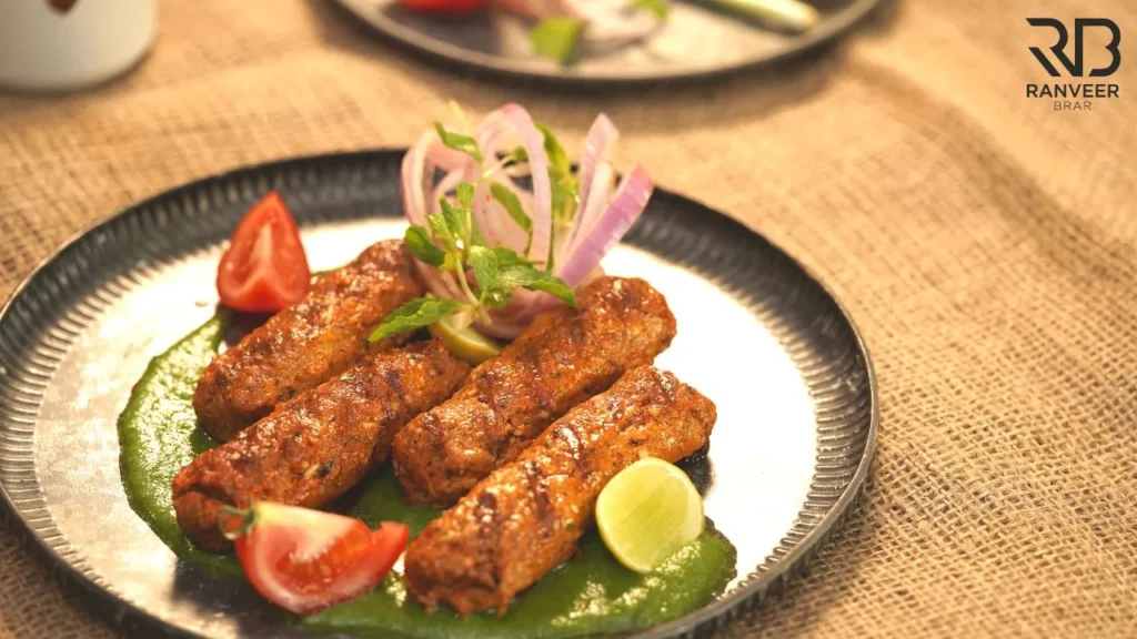 Mutton Schezwan Seekh Kabeb