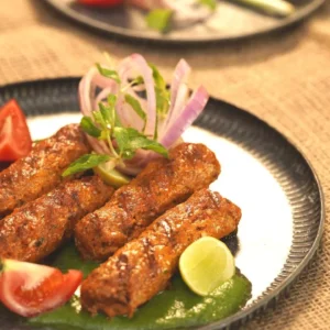 Mutton Schezwan Seekh Kabeb