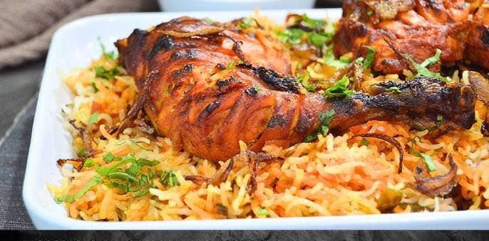 Chicken Tandoori Leg Biryani