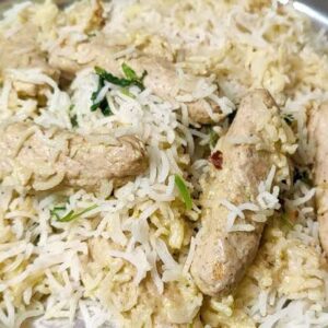 Chicken Malai Seekh Biryani