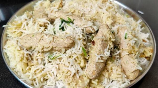 Chicken Malai Seekh Biryani