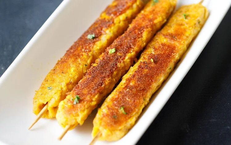 Veg Corn Seekh Kabab