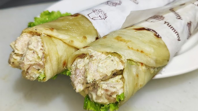 Chicken Malai Tikka Paratha Roll