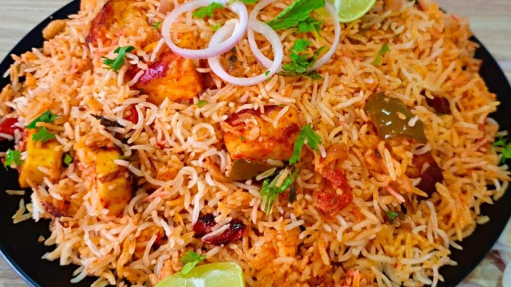 Paneer Tikka Biryani