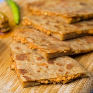 Paneer Schezwan Paratha Roll