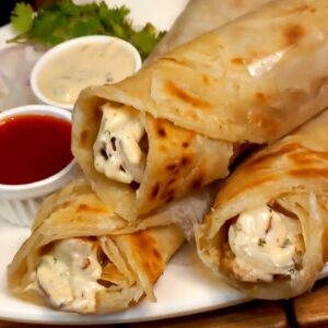Chicken Malai Seekh Paratha Roll