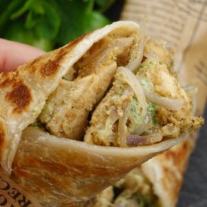 Chicken Afghani Tikka Paratha Roll